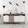 Hanah Home Milan 160 Nogal y Blanco